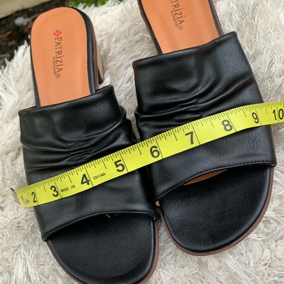 PATRIZIA by Spring Step Evelyn ladies black block heel Sandal size 8 (39) NWOT - Picture 7 of 12